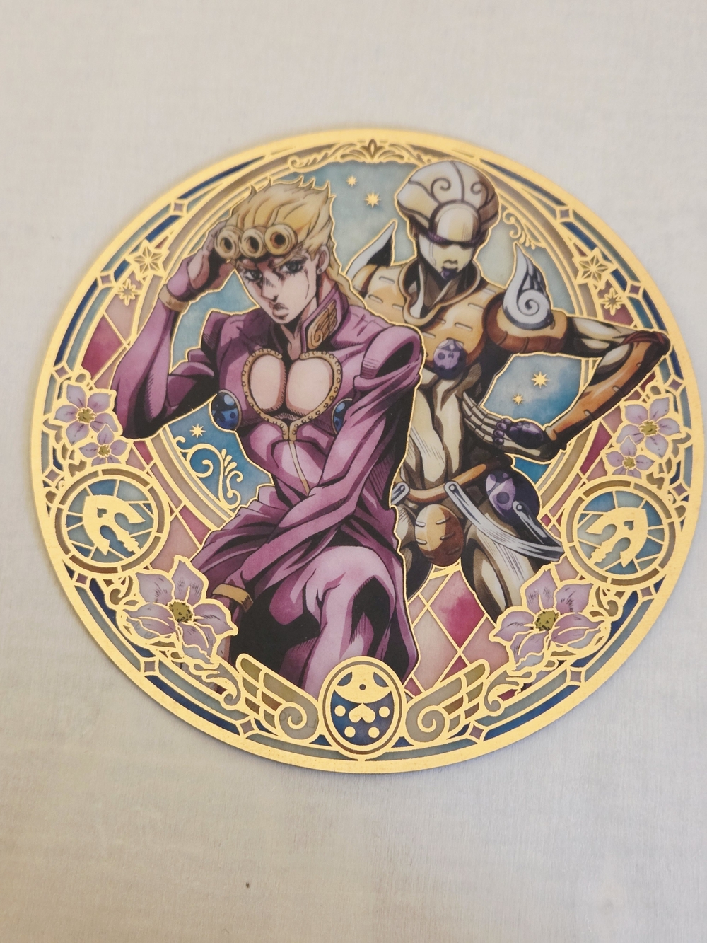*4 for $20* JoJo's Bizarre Adventure 11mm Round Clear Plastic Decor Disc